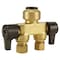Apollo 1/2 in. Brass Push-To-Connect x 3/8 in. O.D. Comp. Dual Inline Outlet Dual Shut-Off 1/4-Turn Stop FSBDVS1238C - alternate 6